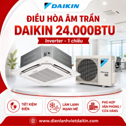 Điều hòa âm trần Daikin 24.000BTU Inverter 1