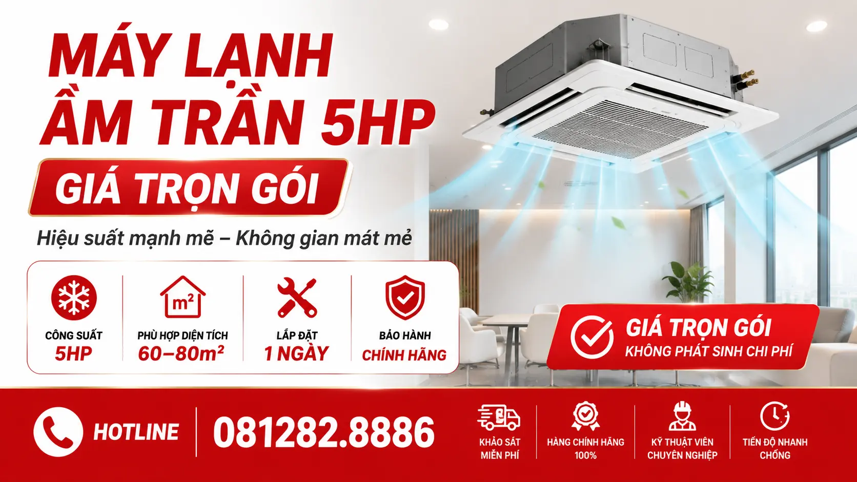 Máy Lạnh Âm Trần 5HP
