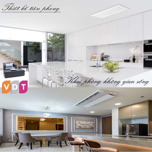 Máy lạnh âm trần 1 hướng gió thổi