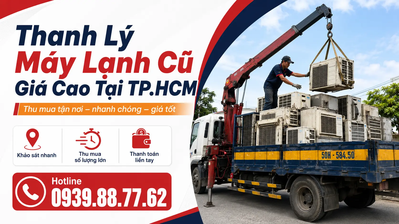 thanh lý máy lạnh cũ giá cao tại TP.HCM