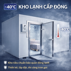 Kho lạnh cấp đông âm 40 độ C