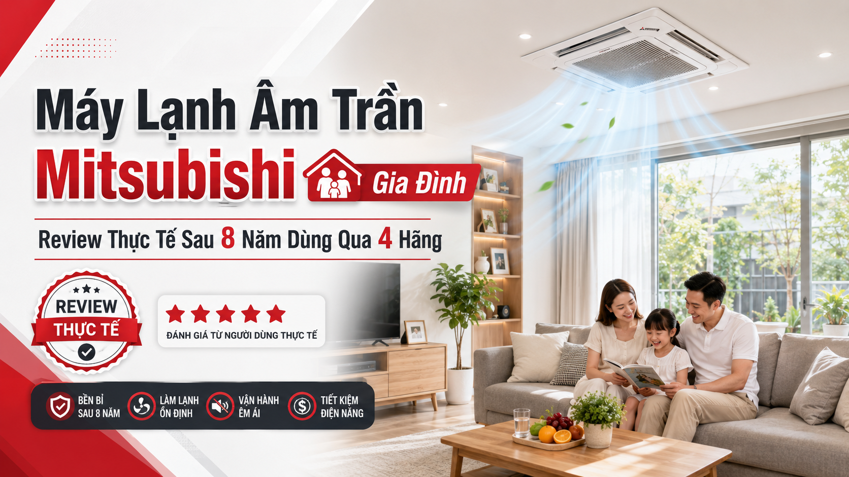 Máy Lạnh Âm Trần Mitsubishi Gia Đình