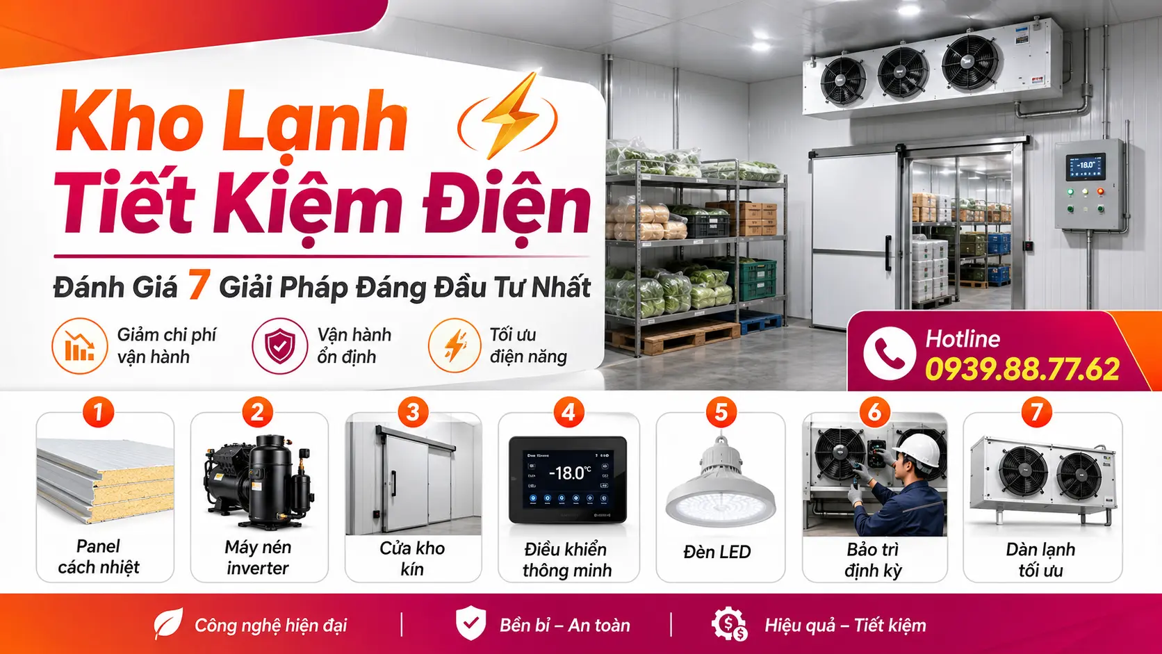 Kho Lạnh Tiết Kiệm Điện – Đánh Giá 7 Giải Pháp Đáng Đầu Tư Nhất