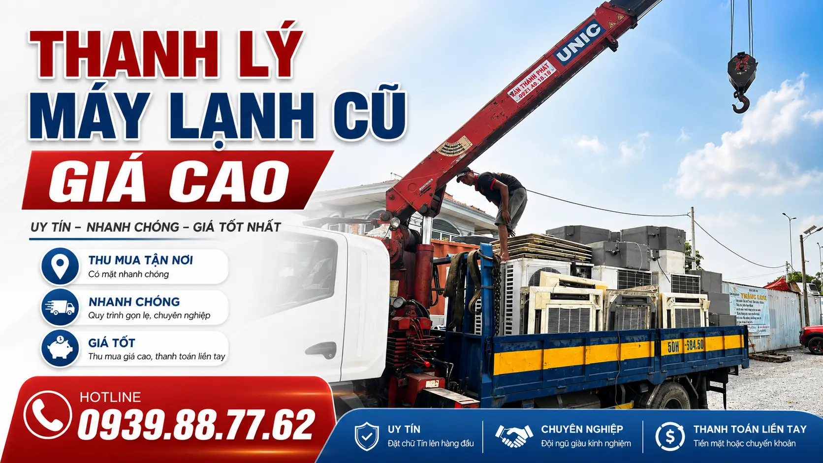 Thanh lý máy lạnh cũ giá cao