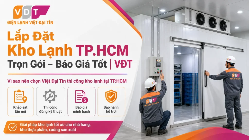 lắp đặt kho lạnh TP.HCM trọn gói - Việt Đại Tín